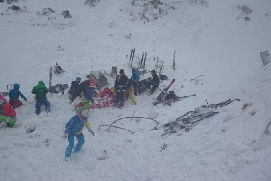 HZS pomáhala trom poľským lyžiarom, ktorých zavalil padajúci strom